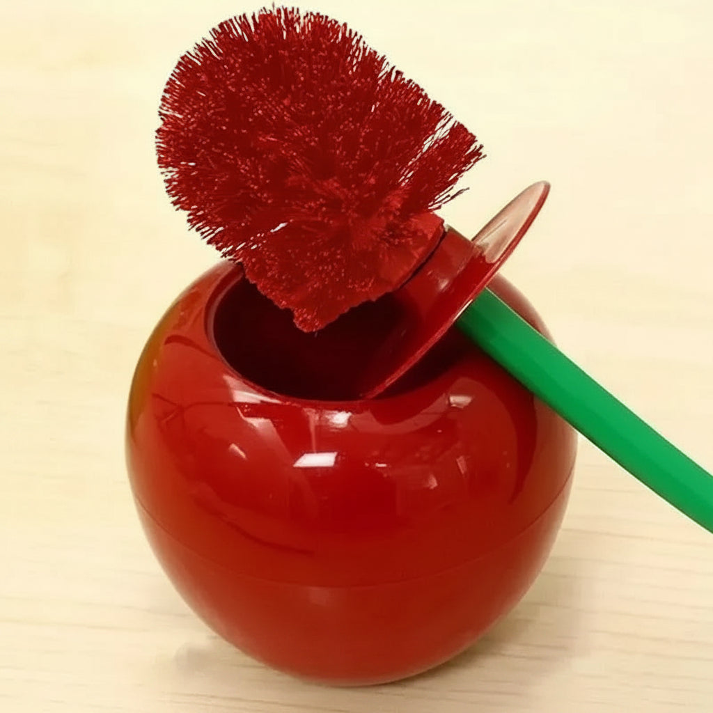 CHERRICLEAN – Kirschförmiges WC-Bürstenhalter-Set