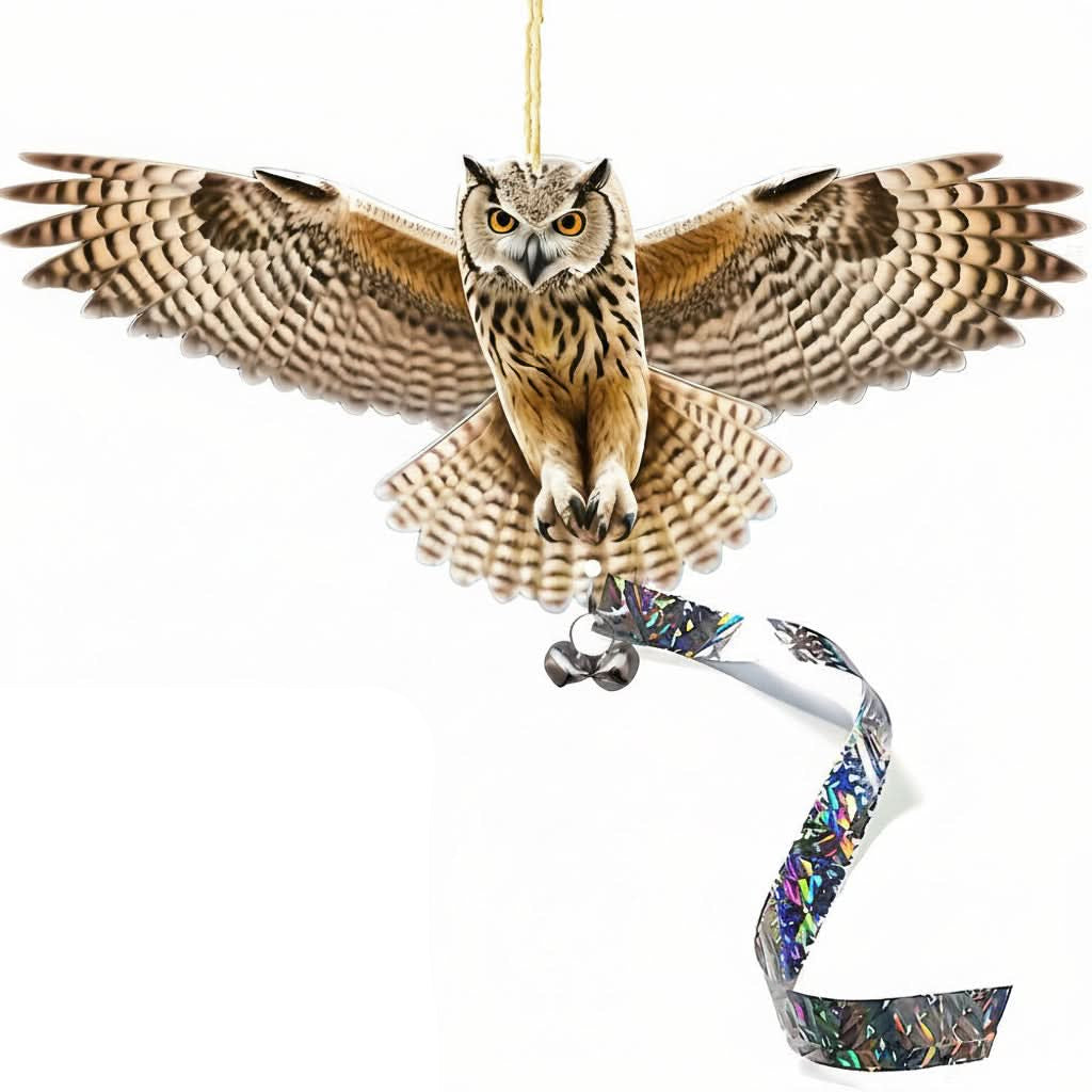 NATURELIVA – Decorative Owl Bird Deterrent for Outdoor Spaces