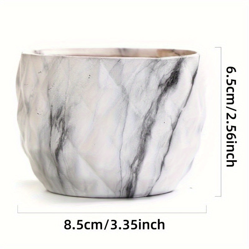 CERANEST – Vibrant Marble Style Planters for Indoor & Outdoor Décor