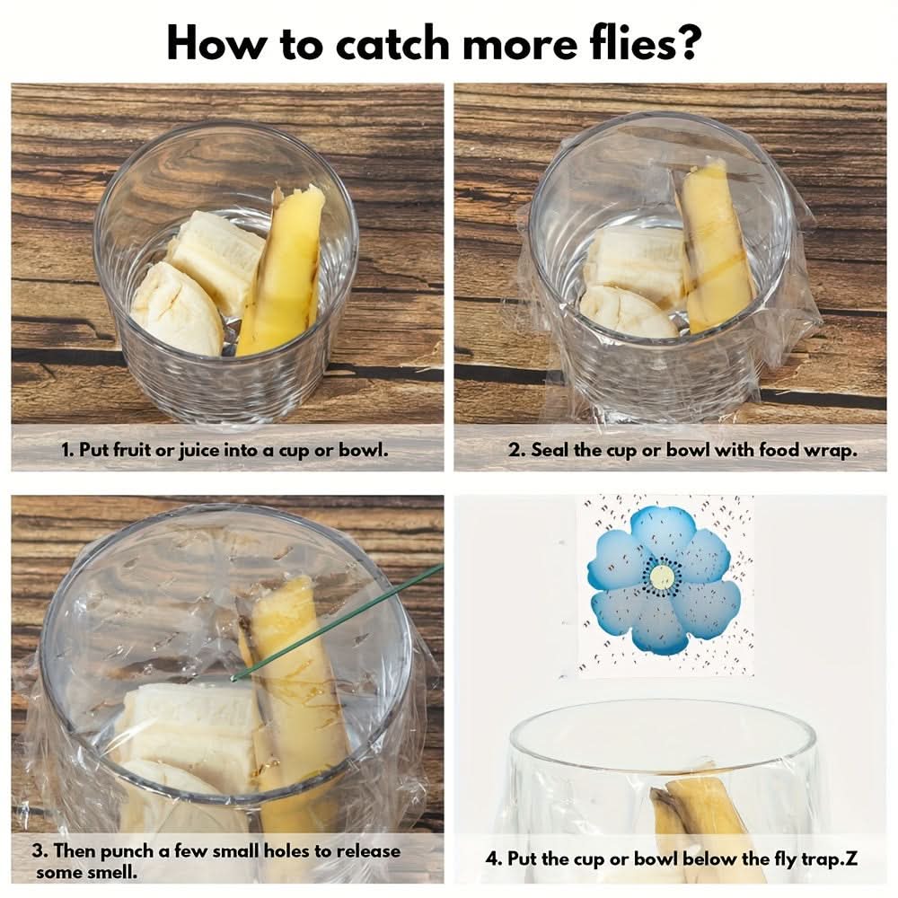 FLYFLOW – Sticky Window Insect Traps for Kitchens & Plants