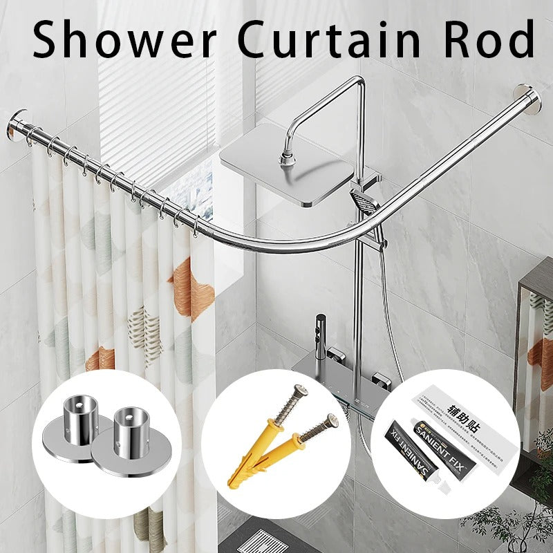 ARCFLEX – L Shaped Telescopic Shower Curtain Rod