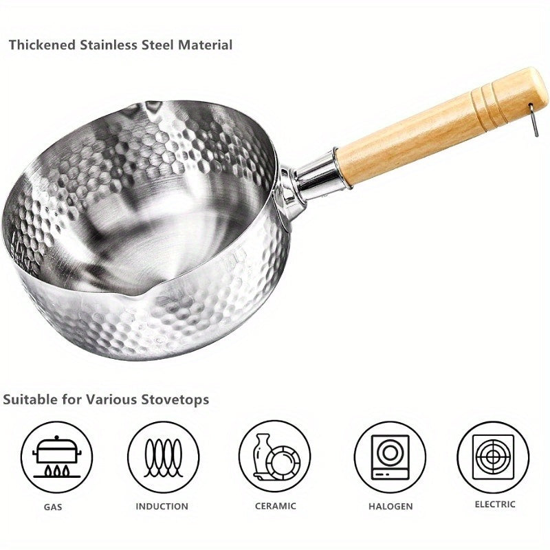 TOKYOVAULT – Elegant Stainless Steel Skillet for Versatile Cooking