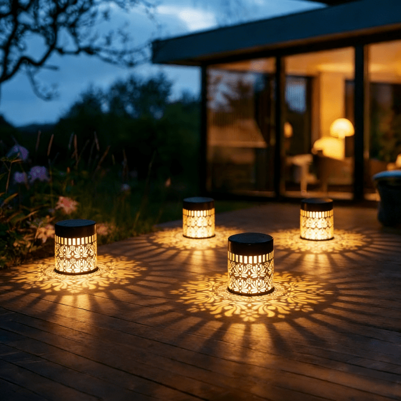 LOTUSLUX – Solar Outdoor Lotus Projection Table Lamp