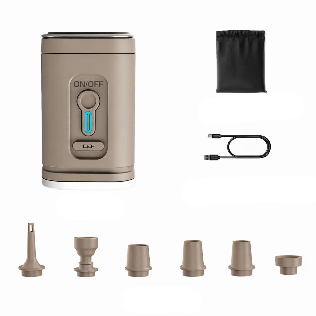 LUMIPUMP – Mini Rechargeable Air Pump with Built-In LED Illumination