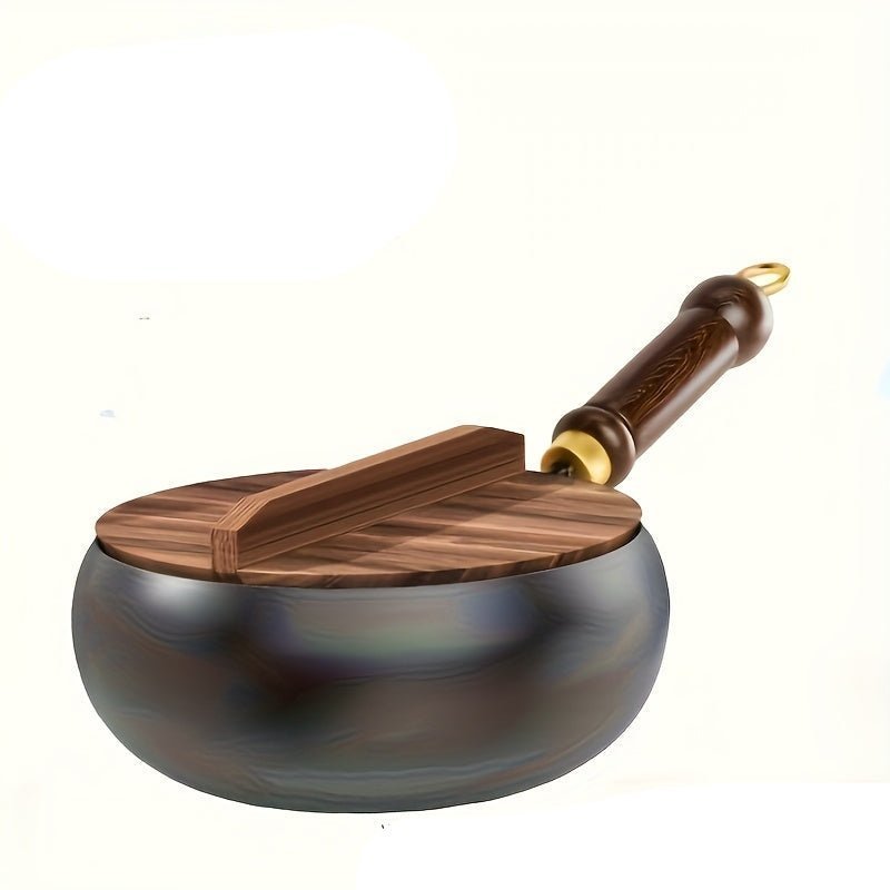 CASTFORGE - Heavy-Duty Cast Iron Skillet with Lid for Versatile Cooking 8