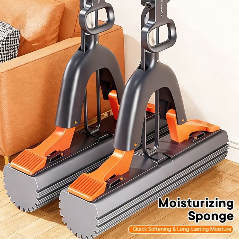 CLEANFLOW - High-Absorbency Sponge Mop with Easy Squeeze System 6