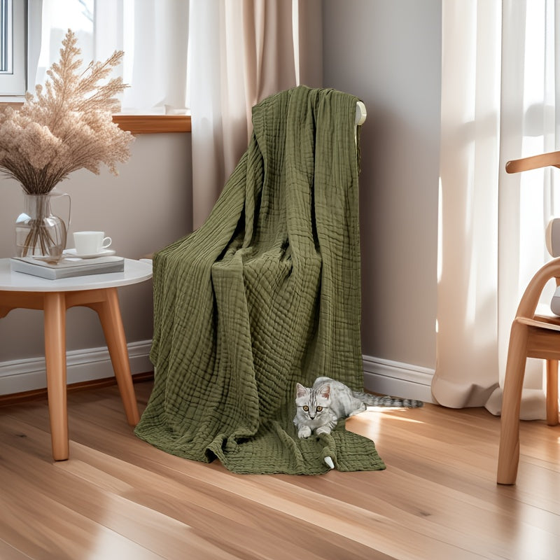 CLOUDNEST - 6-Layer Cotton Gauze Blanket for All-Season Softness and Comfort 10