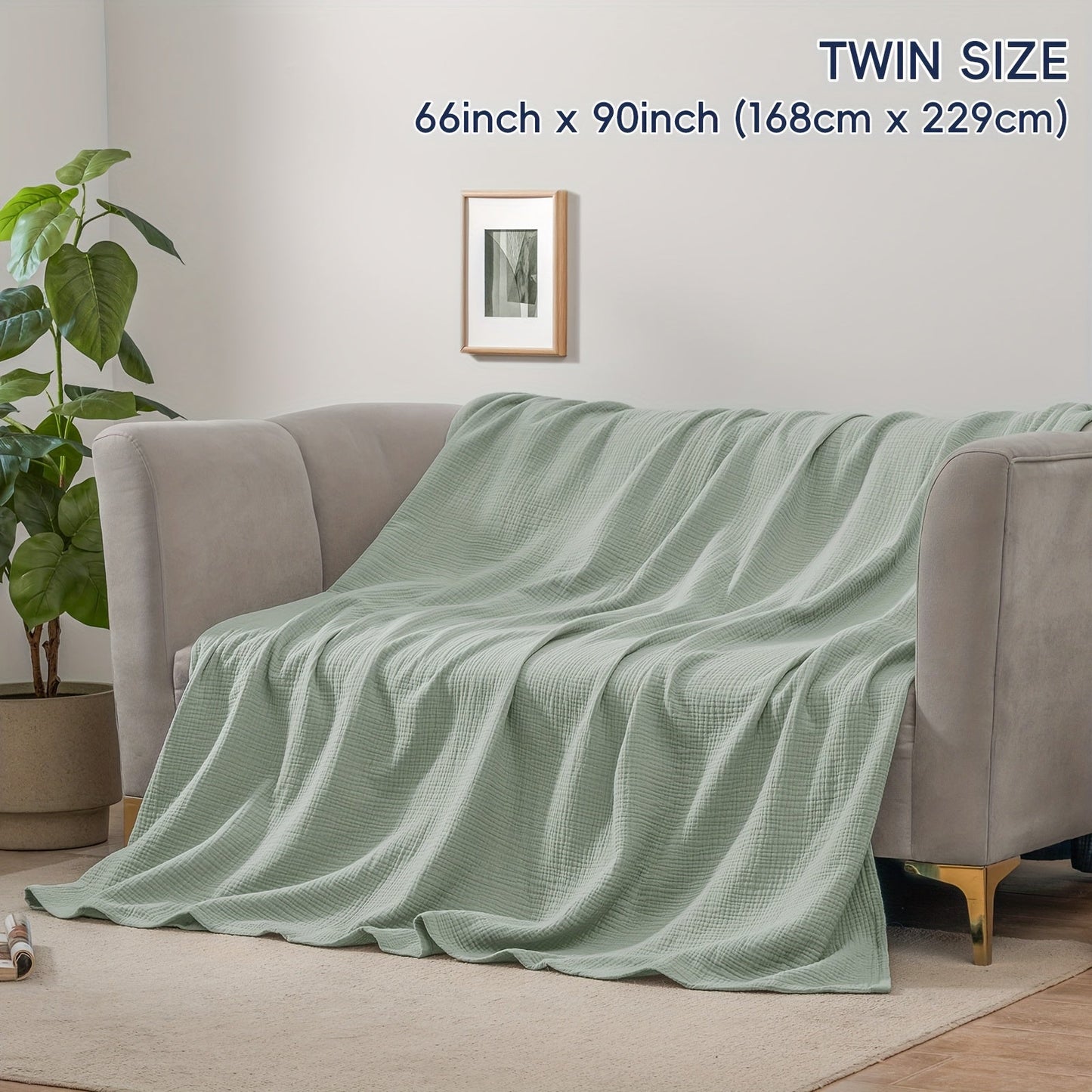 CLOUDSOFT - Ultra-Soft Four-Layer Cotton Blanket for Everyday Comfort 13