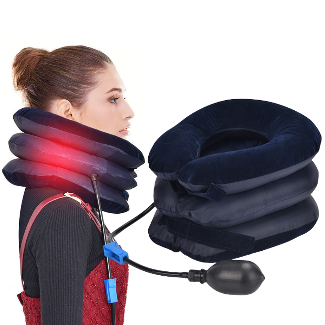 Cervical Neck Stretcher - Inflatable Neck Pain Relief Traction Device for Comfort 7