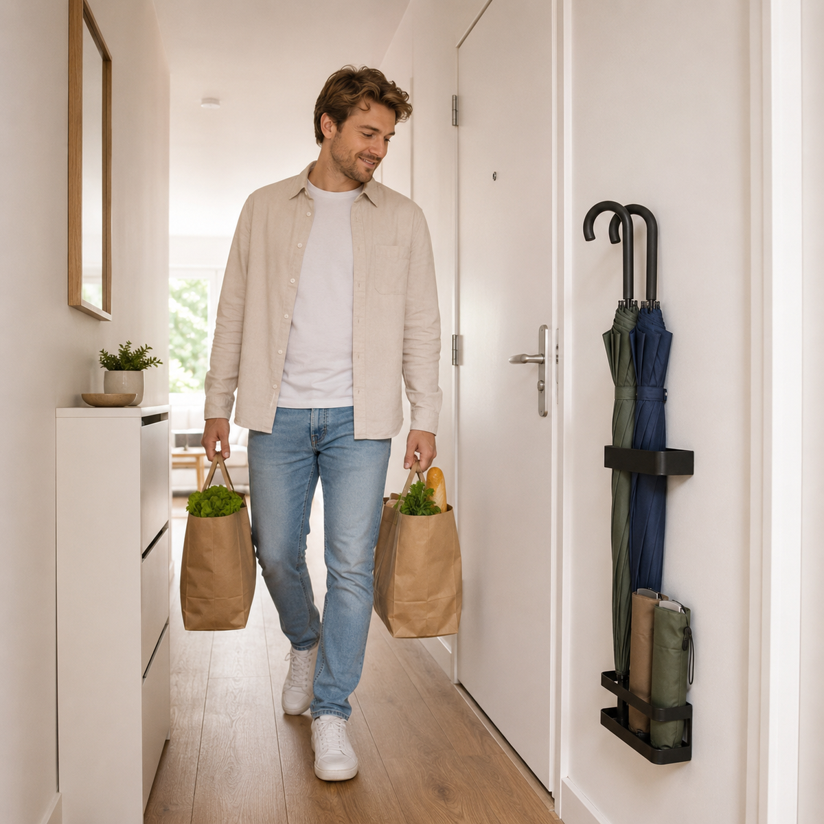 DRIPBRELLA – Vægparaplyholder til pæne og tørre indgange