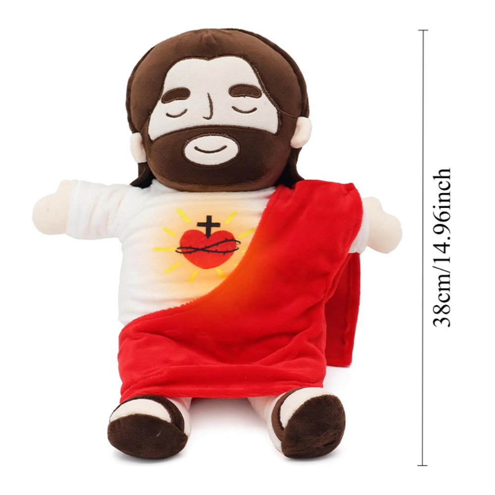 Comforting Jesus Plush Toy - Interactive Breathing, Light & Music 6
