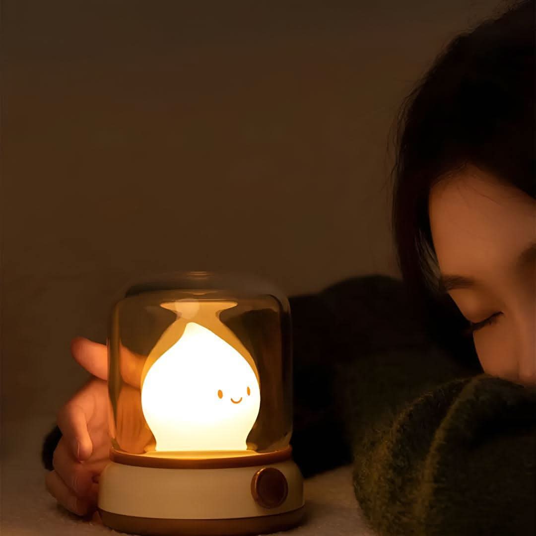 SOMNIFLORA – USB Bedside Lamp for Soothing Light and Sound