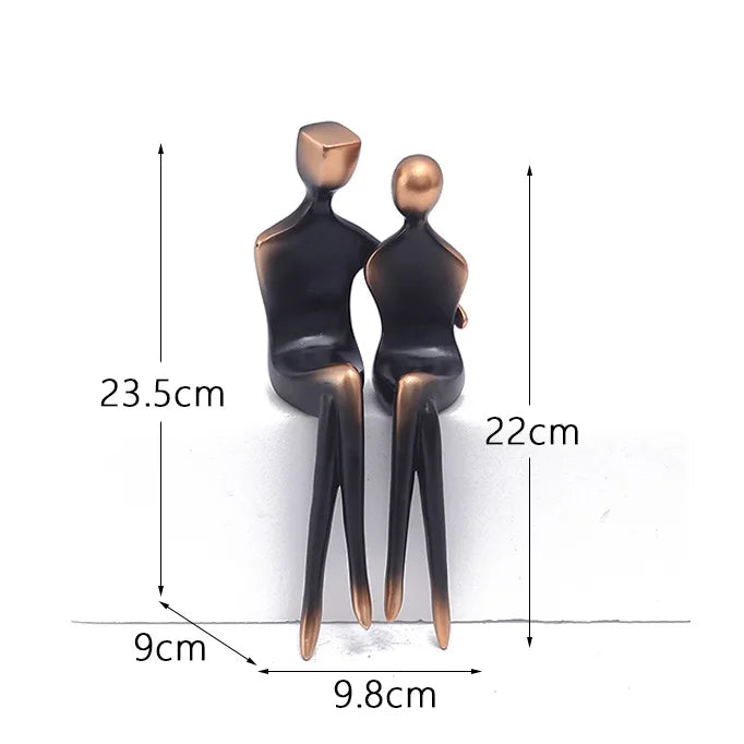 Elegant Resin Couple Statue - Timeless Love Keepsake for Weddings & Anniversaries 5