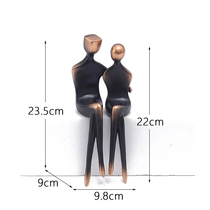 Elegant Resin Couple Statue - Timeless Love Keepsake for Weddings & Anniversaries 5