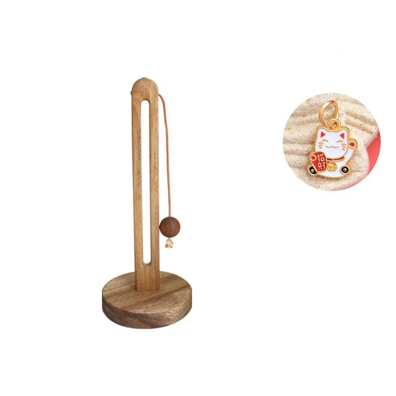 Elegant Solid Wood Paper Towel Holder & Multi-Functional Kitchen Storage Rack 7