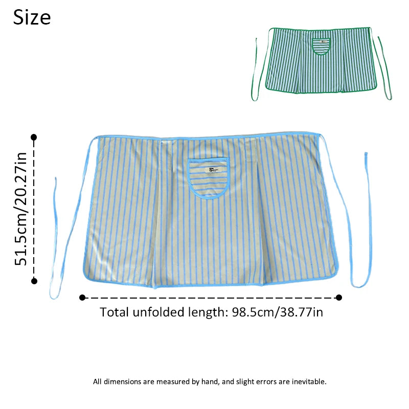 Elegant Stripe Kitchen Apron for Women - Fast Absorption & Adjustable Fit 5