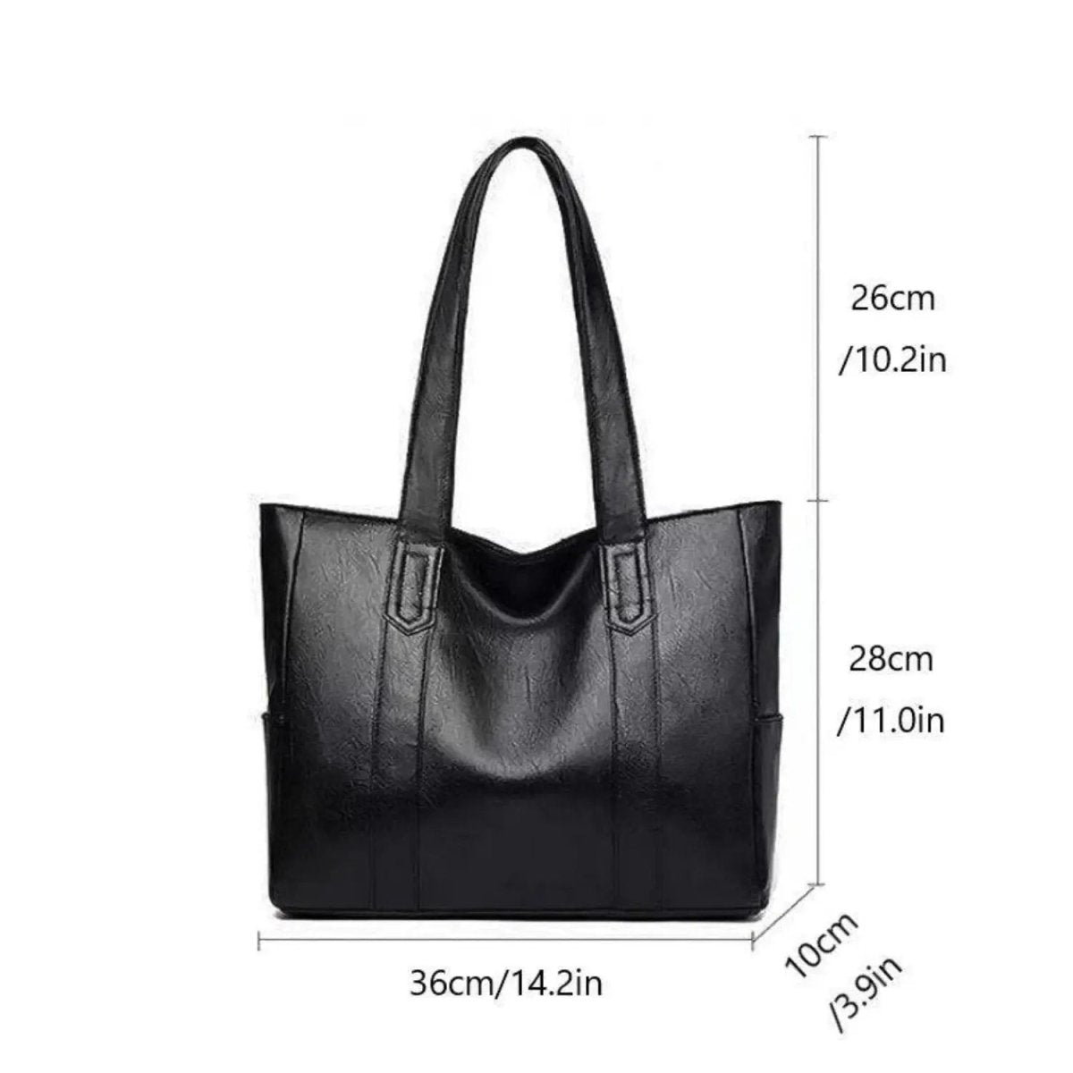 Elegant Vintage Leather Shoulder Bag - Spacious PU Leather Shoulder Bags for Women 8