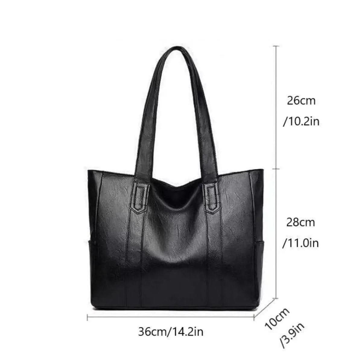 Elegant Vintage Leather Shoulder Bag - Spacious PU Leather Shoulder Bags for Women 8