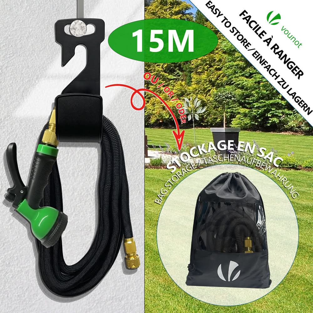 Expandable Garden Hose 15m with 10 Spray Modes, Brass Connectors & Durable Design 4