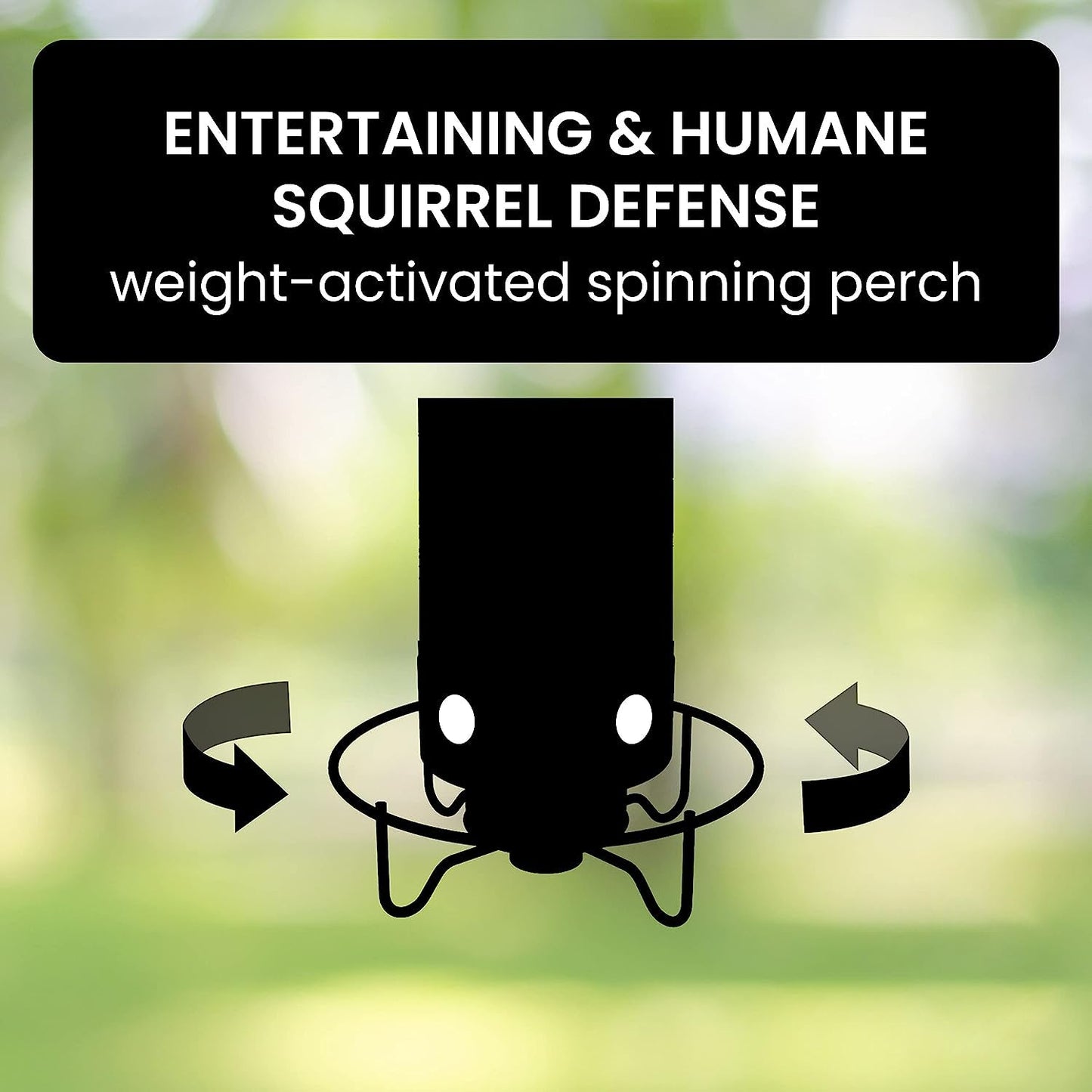 FEEDSAFE - Squirrel-Proof Bird Feeder with Weight-Activated Perch 7