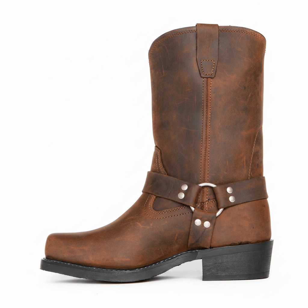 ForgedSteel - Waterproof Harness Boots with Durable PU Leather & Oil-Resistant Sole 7