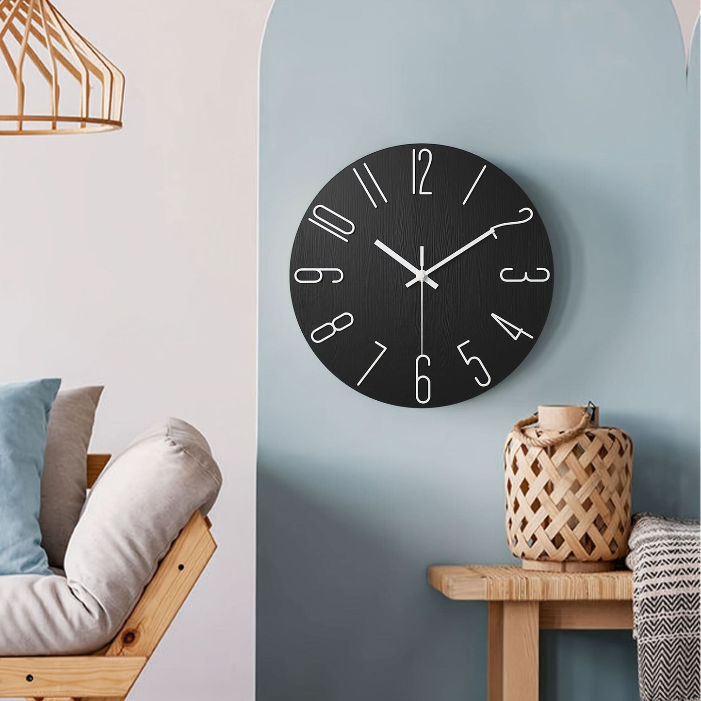 Frameless Modern Wall Clock with Silent Quartz Movement - Elegant Wall Clock Decor 8