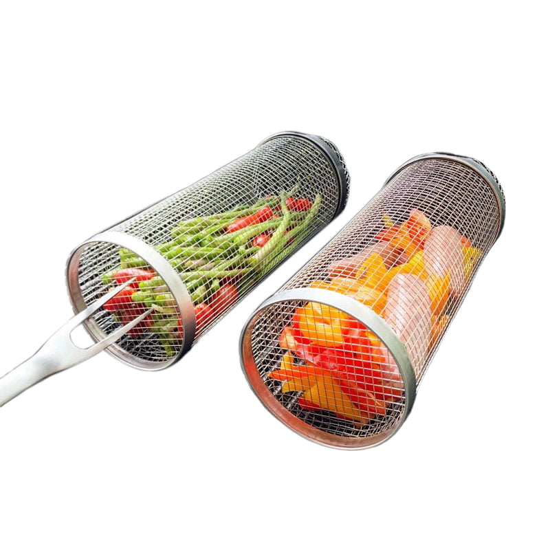 GrillMaster - Premium Stainless Steel 360° Rotating Grill Basket 8
