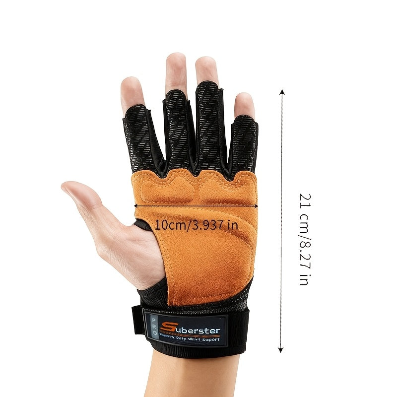 GripGuard - Anti-Slip Weightlifting Gloves with Wrist Support 8