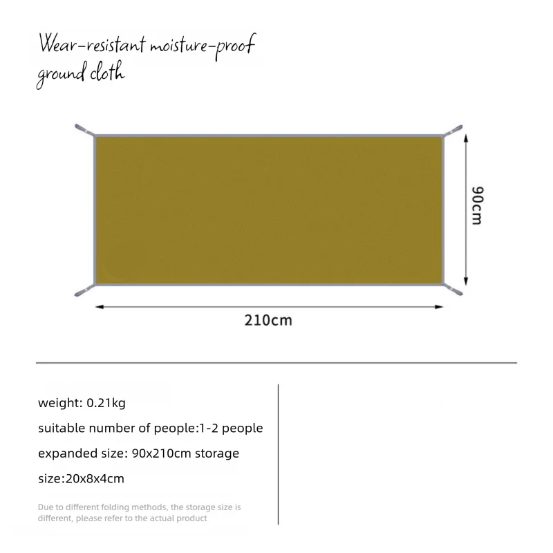 HIKEMAN Thick 210D Oxford Camping Mat - Waterproof & Anti-Puncture Protection 10