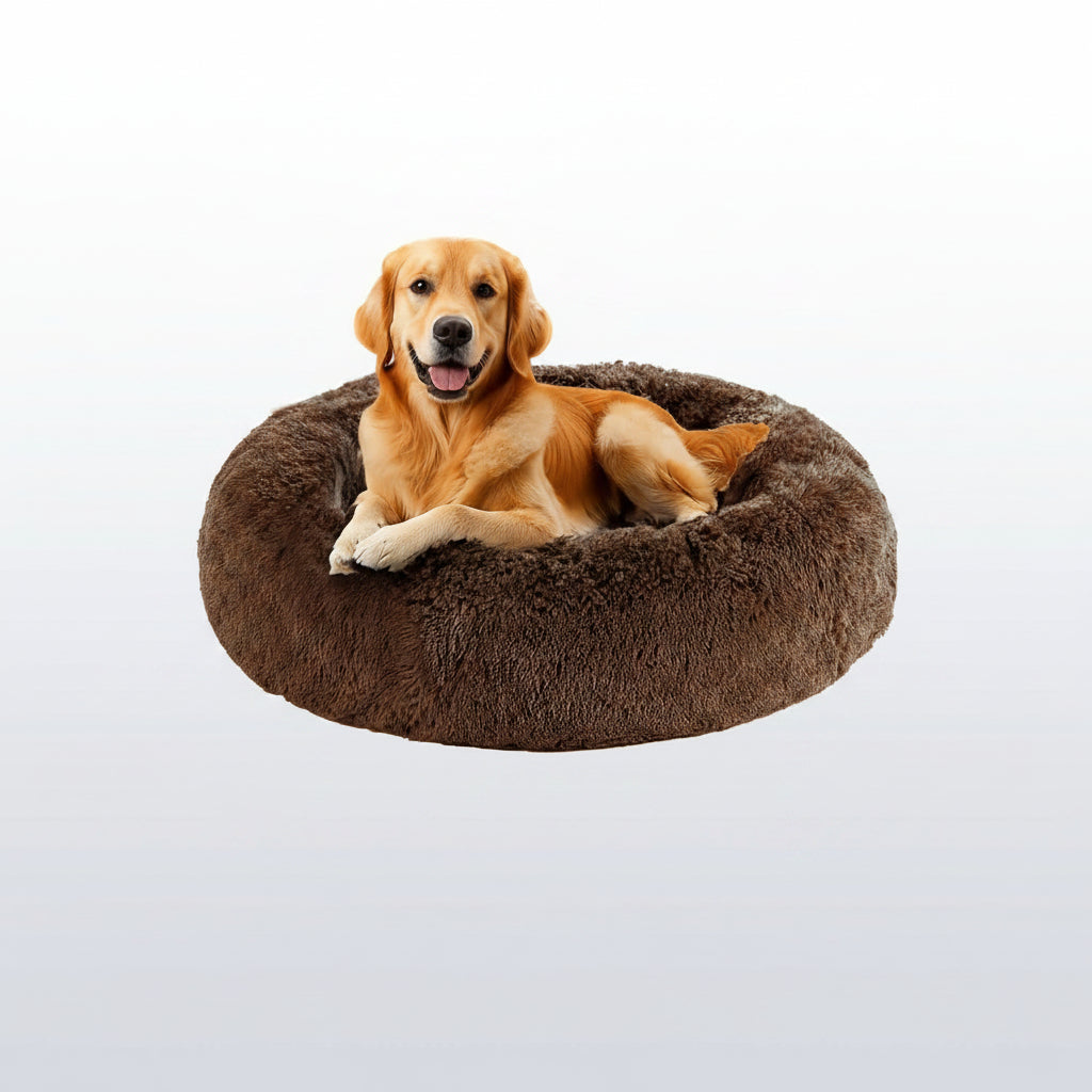 HUGAFUR - Ultra-Soft Faux Fur Dog Bed for Large Dogs & Cats, Anxiety Relief 14