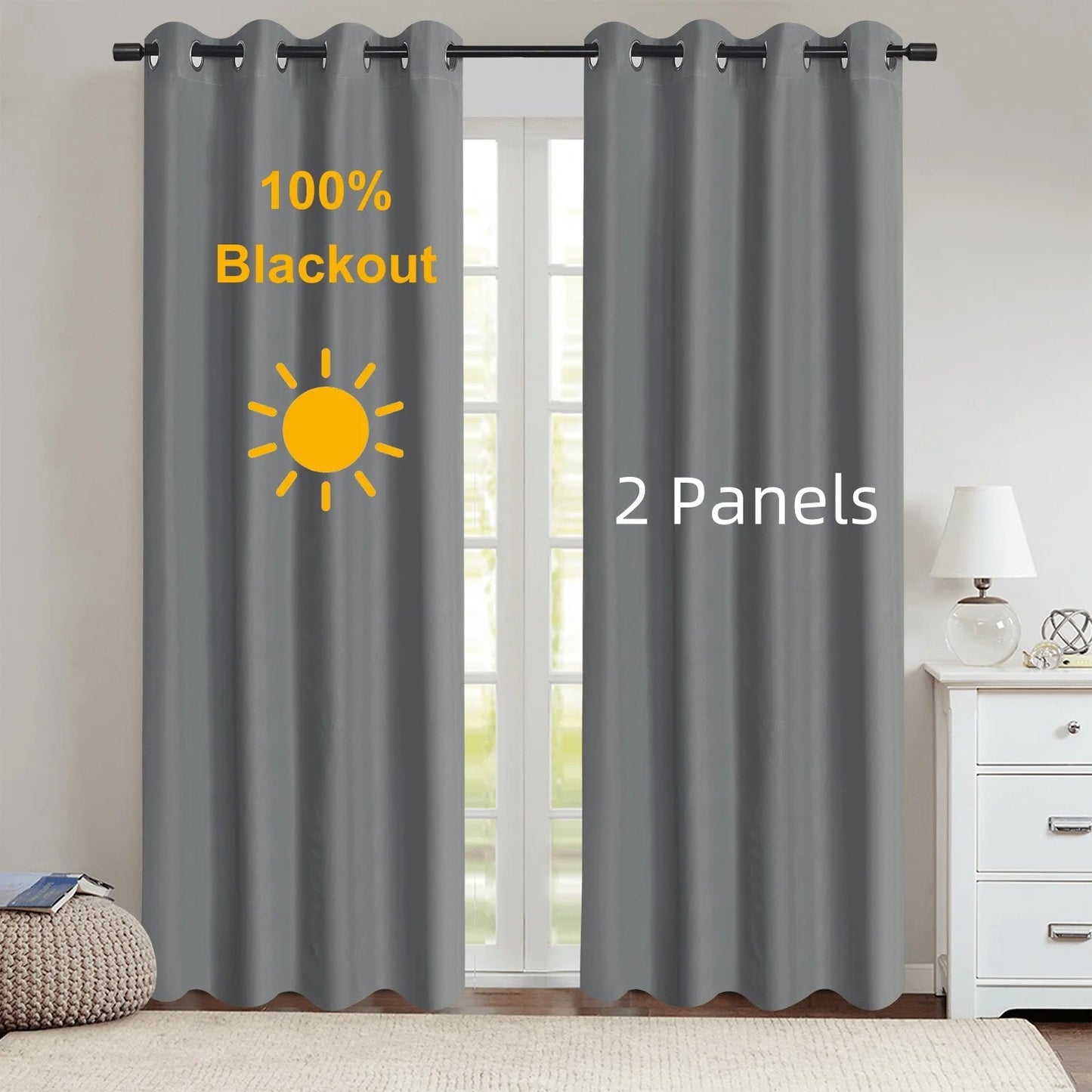 LUXEDRAPE - 100% Blackout Curtains with Coated Lining for Total Comfort 9