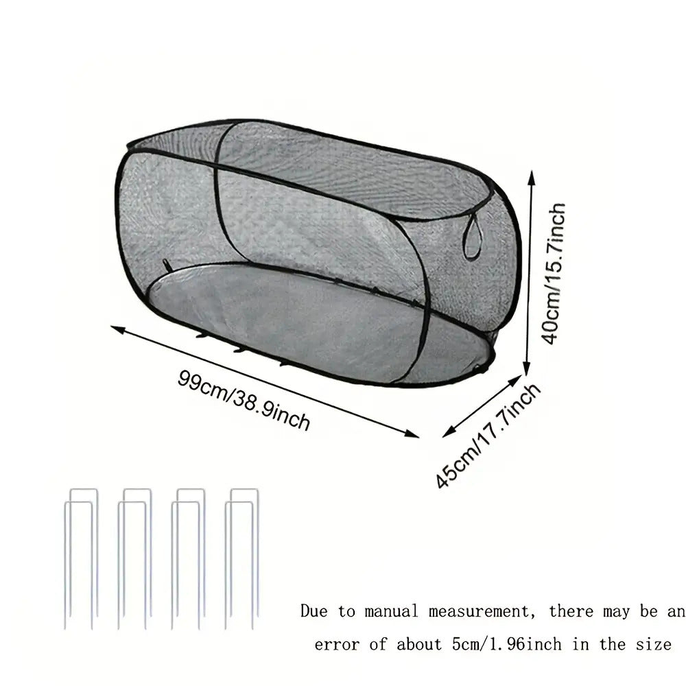 GROWSAFE - Cubierta protectora de malla para invernadero diseñada para proteger plantas naturalmente al aire libre.