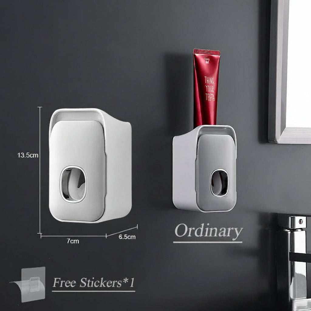 PRESSIQ – Manual Toothpaste Dispenser for Organized Bathroom Use