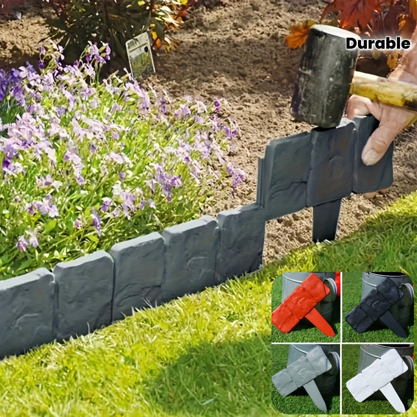 STONEEDGE – Decorative Garden Border for Clean Lawn Edging