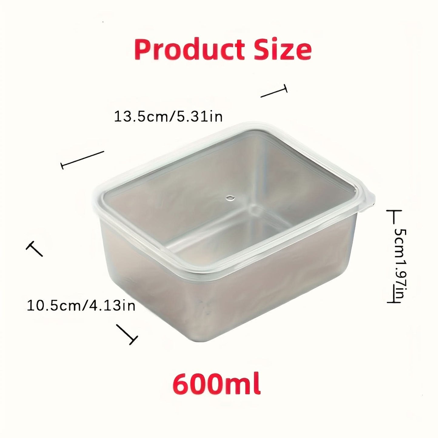 NUTRIBOX - 7-Piece Stainless Steel Food Storage Containers Set for Meal Prep 7