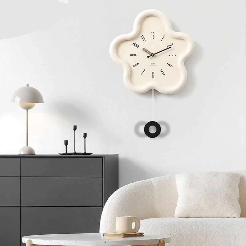 FLORATIDE – Orologio a pendolo floreale 3D con movimento decorativo silenzioso