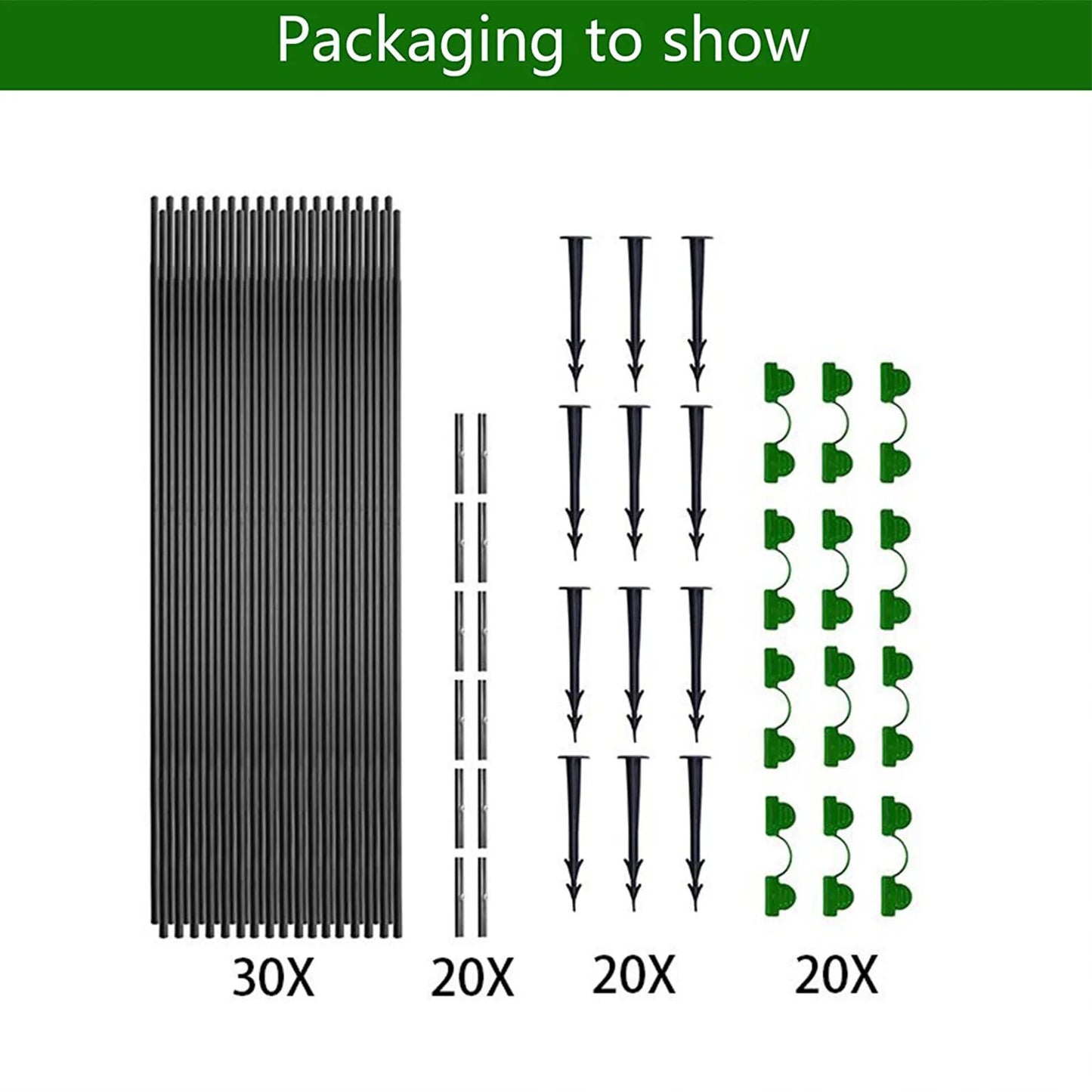 PLANTSHIELD - 5-Piece Garden Poly Tunnel with Sturdy Fiberglass Frame 5