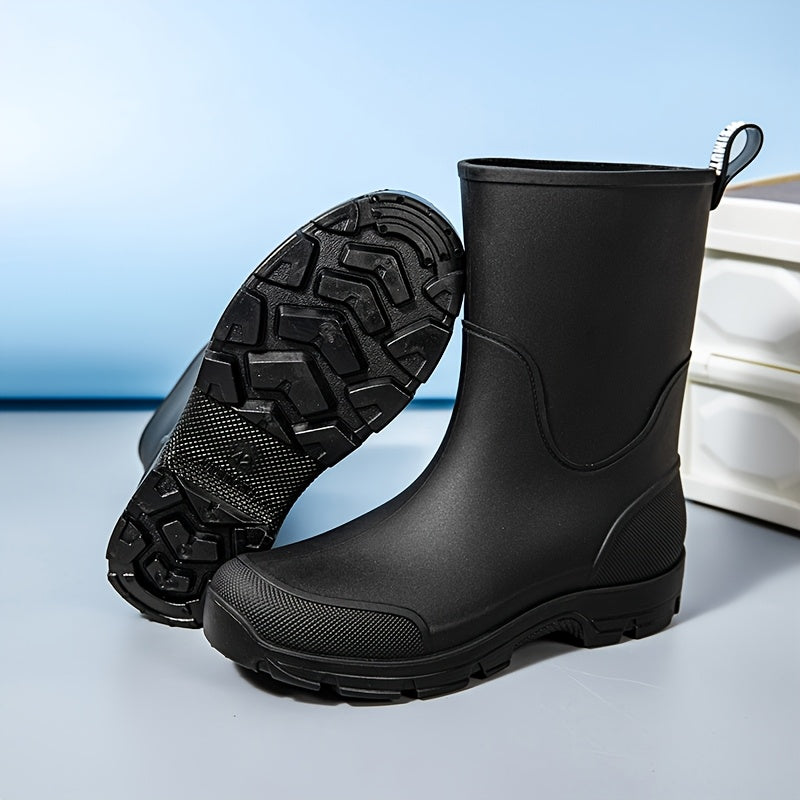 RAINSTEP - Mid-Calf Waterproof Boots with Slip-Resistant Sole 10
