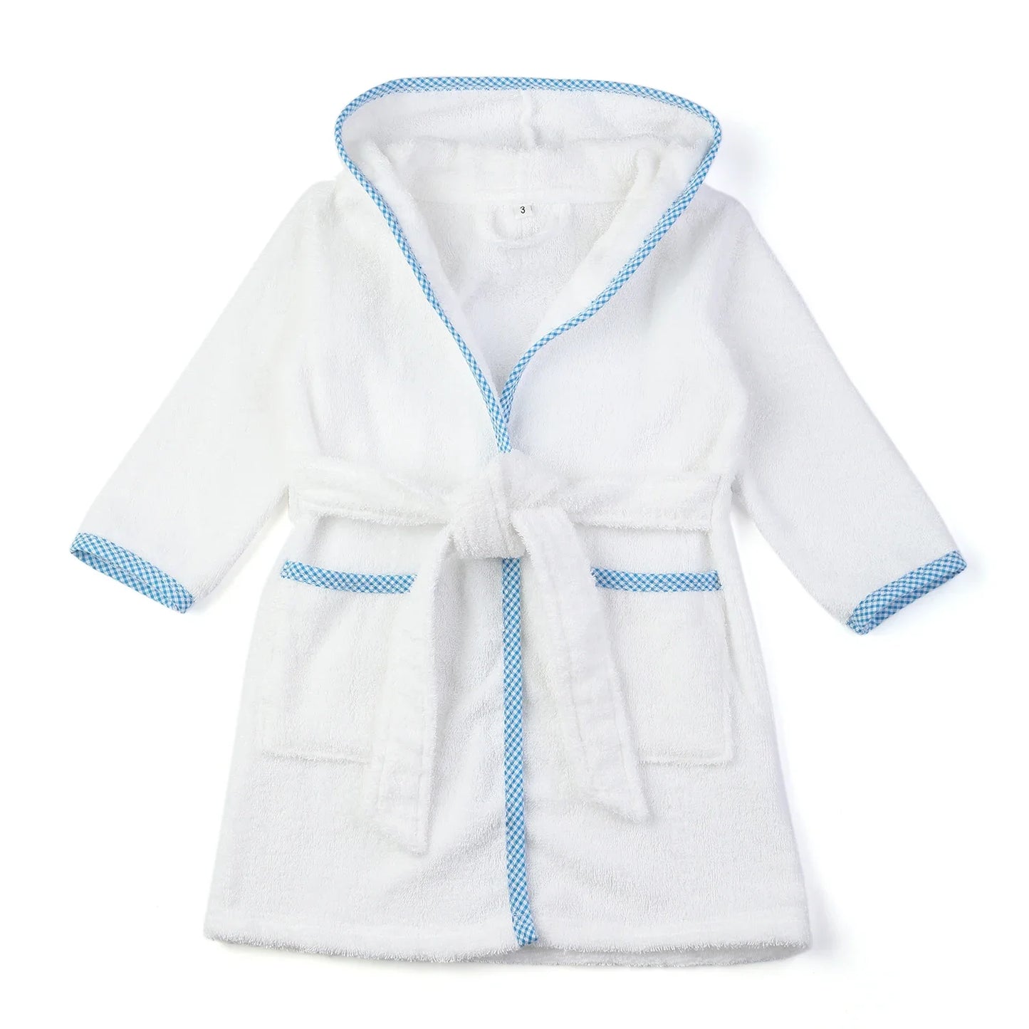 Ruffkids - 100% Cotton Hooded Bathrobe for Kids - Soft, Warm & Cozy Sleepwear 7