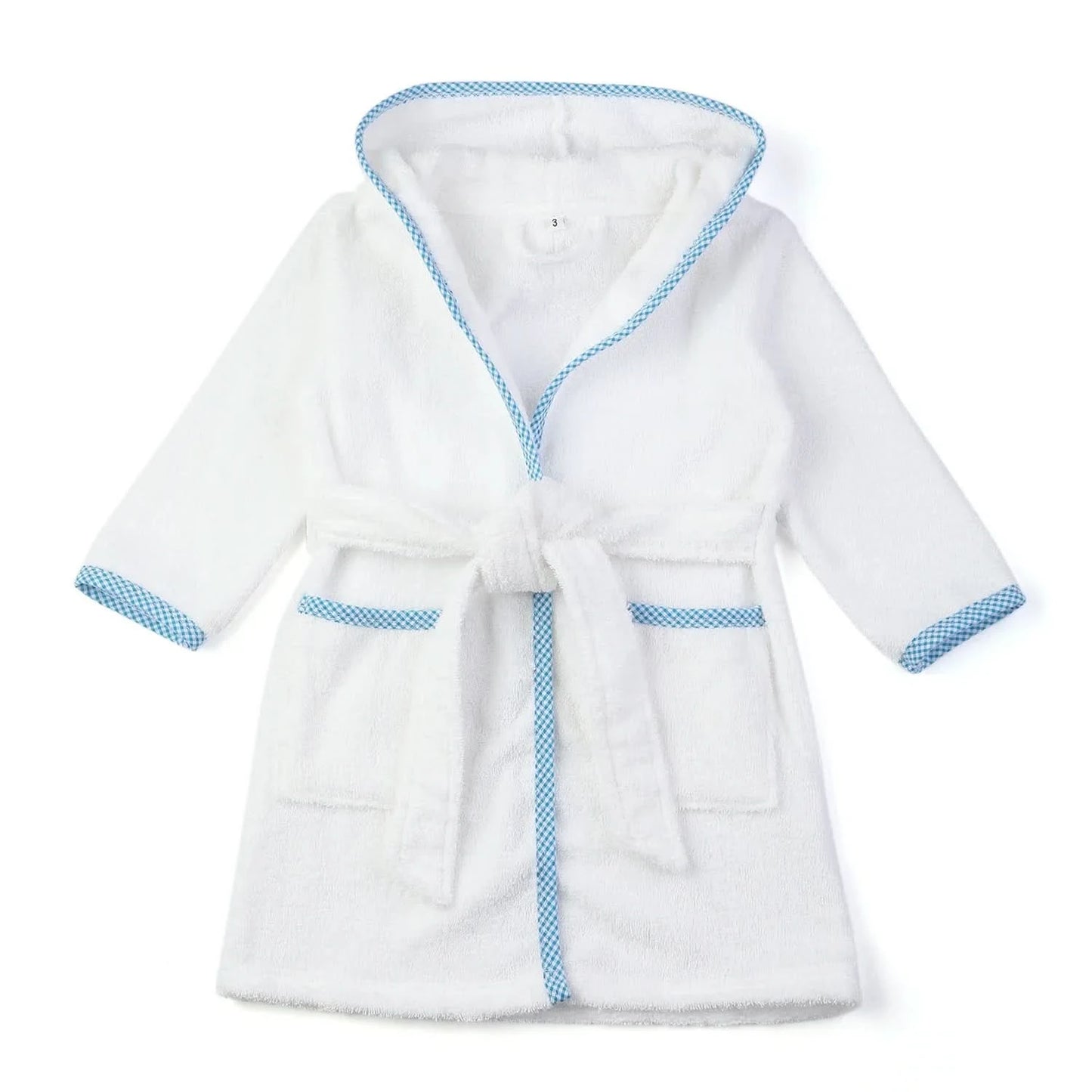 Ruffkids - 100% Cotton Hooded Bathrobe for Kids - Soft, Warm & Cozy Sleepwear 7