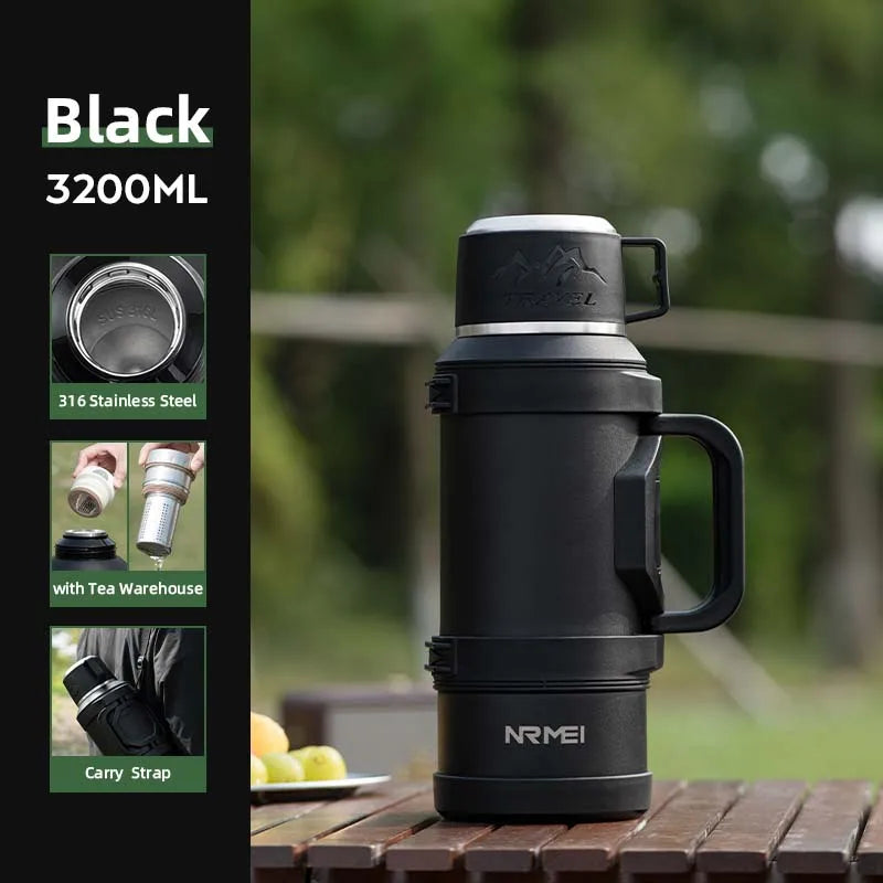 TRAVELTHERM – Isolierte Kaffeekanne für Outdoor-Abenteuer