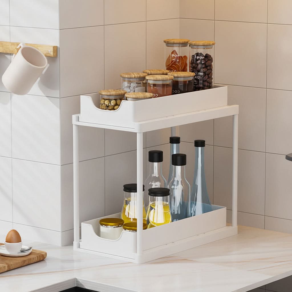 SLIDENEST – Pull Out Sliding Rack Space-Saving Organizer