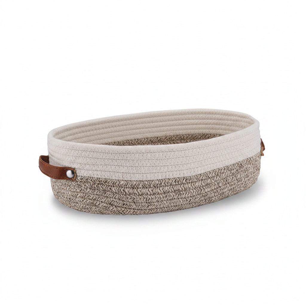 OVANEST – Oval Woven Storage Basket for Bathroom Organization