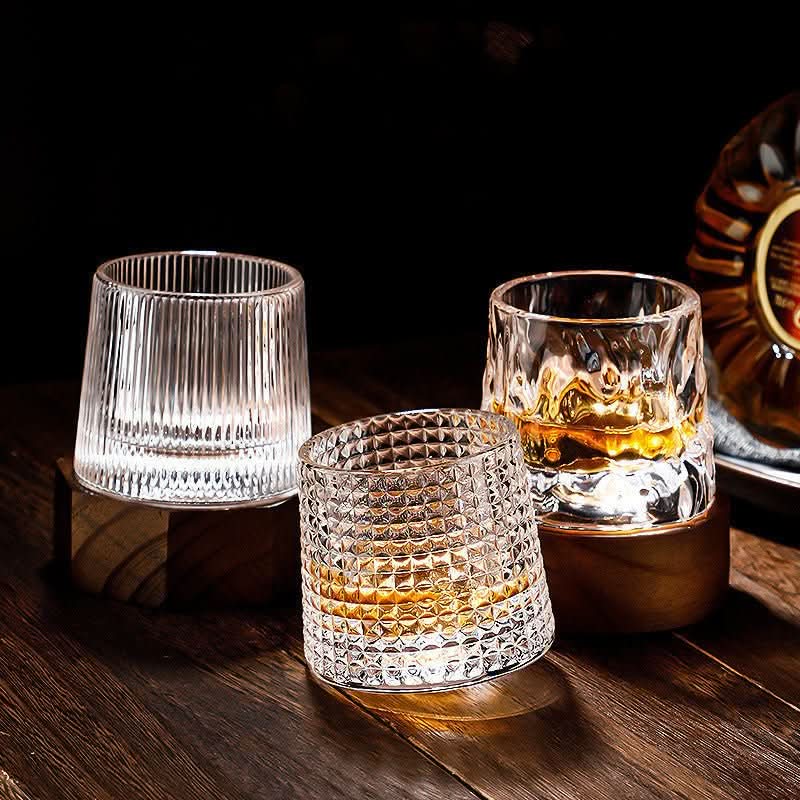 SPINSPIRIT - Rotating Crystal Whiskey Glass Set for Enhanced Flavor 8