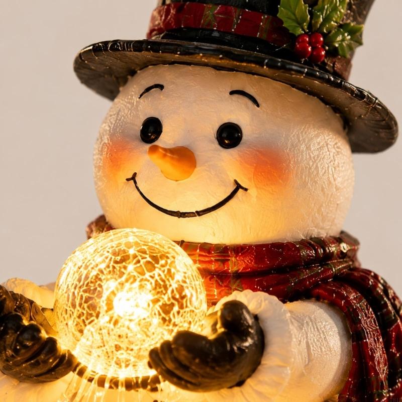 CASCANORIA – Beleuchteter Winterfiguren-Stecker für verträumten Weihnachtsglanz