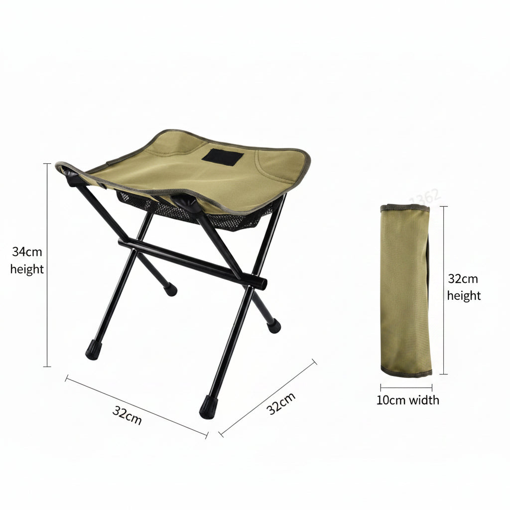TREKSEAT – Tragbarer Aluminium Klapp-Campinghocker