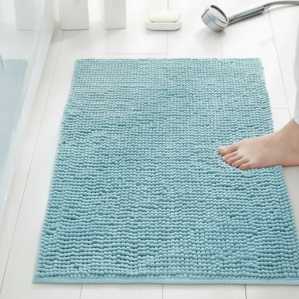 BATHHAVEN - Soft Chenille Non-Skid Bath Rug for Ultimate Comfort