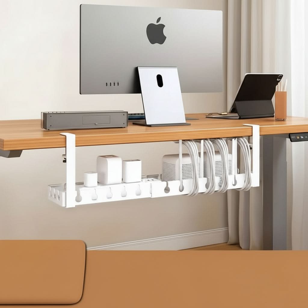 TANGLEFREE - Adjustable Under-Desk Cable Organizer for Clutter-Free Workspaces 10