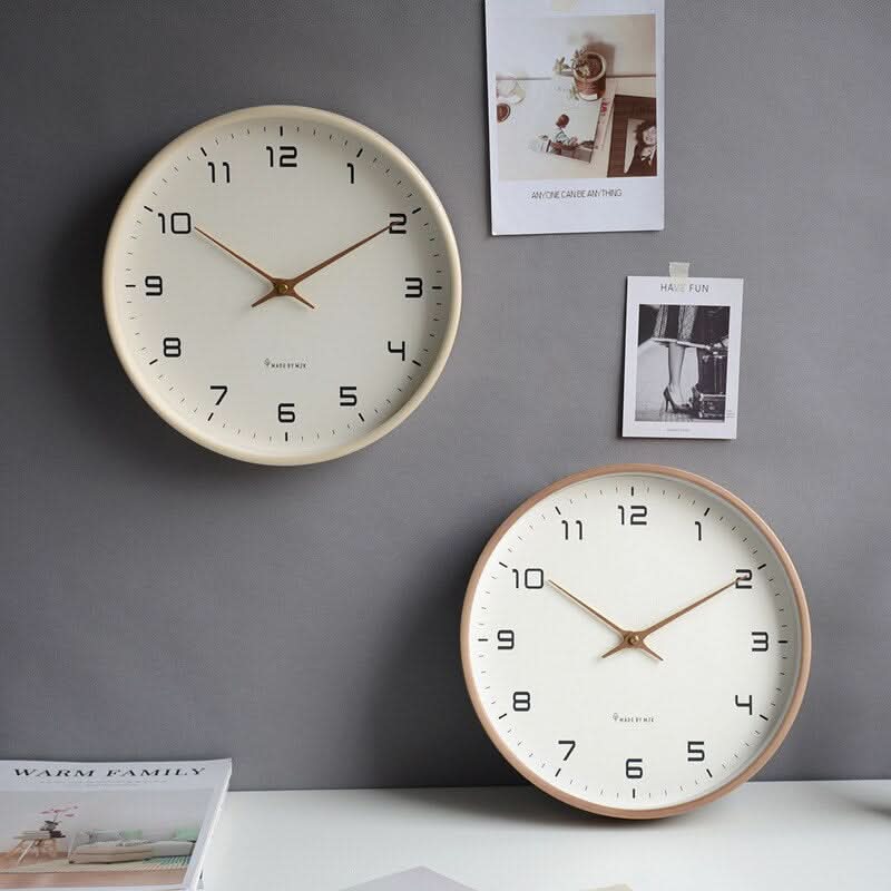 TIMEBLEND - Modern silent wooden wall clock with minimalist Scandinavian design for calm, stylish interior spaces 8