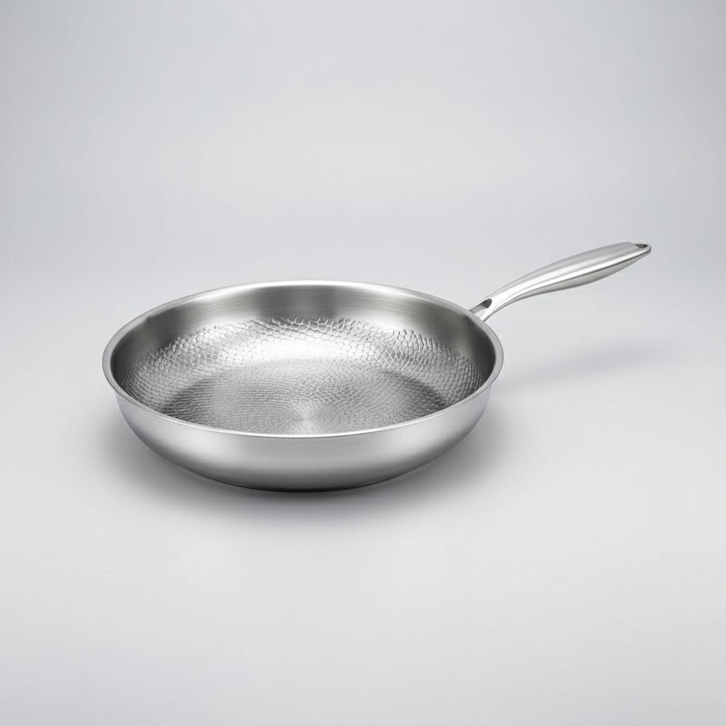 Titanium Hammered Non-Stick Frying Pan - Induction Compatible Cookware 10
